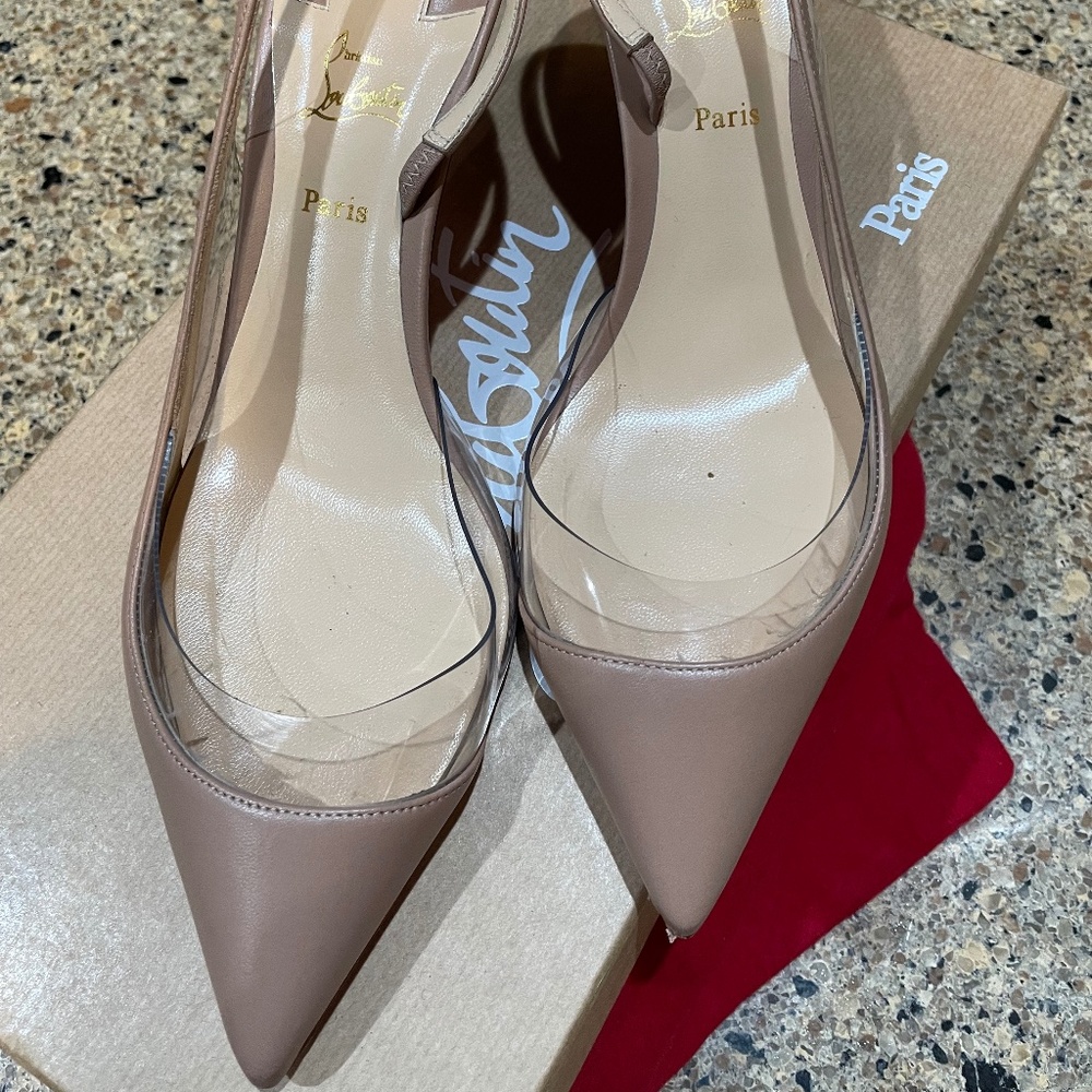 Christian Louboutin Nude Slingback